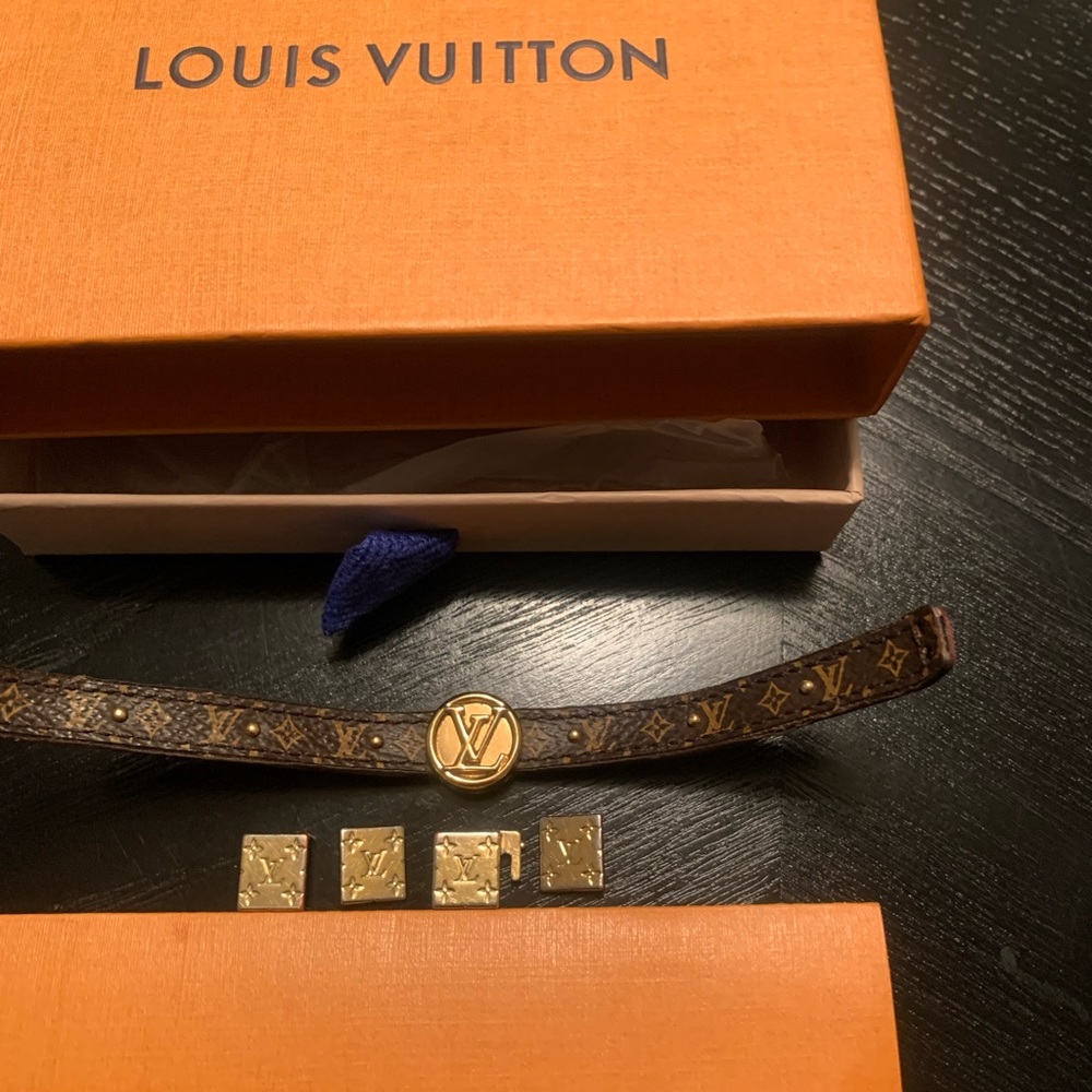 Authentic Louis Vuitton two tone bracelet - Picture 4 of 9